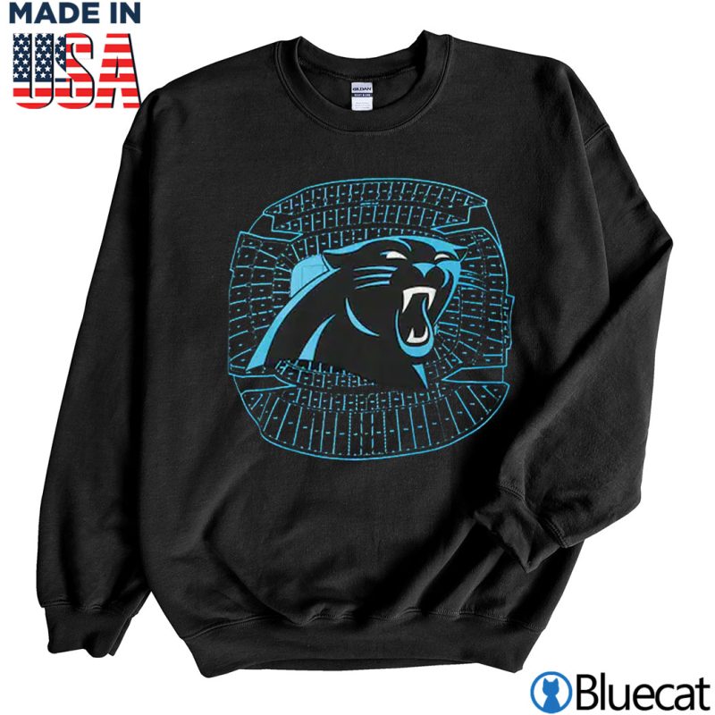 Black Sweatshirt Carolina Panthers New Era Stadium T Shirt