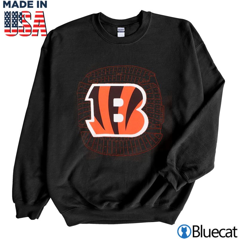 Black Sweatshirt Cincinnati Bengals New Era Stadium T Shirt