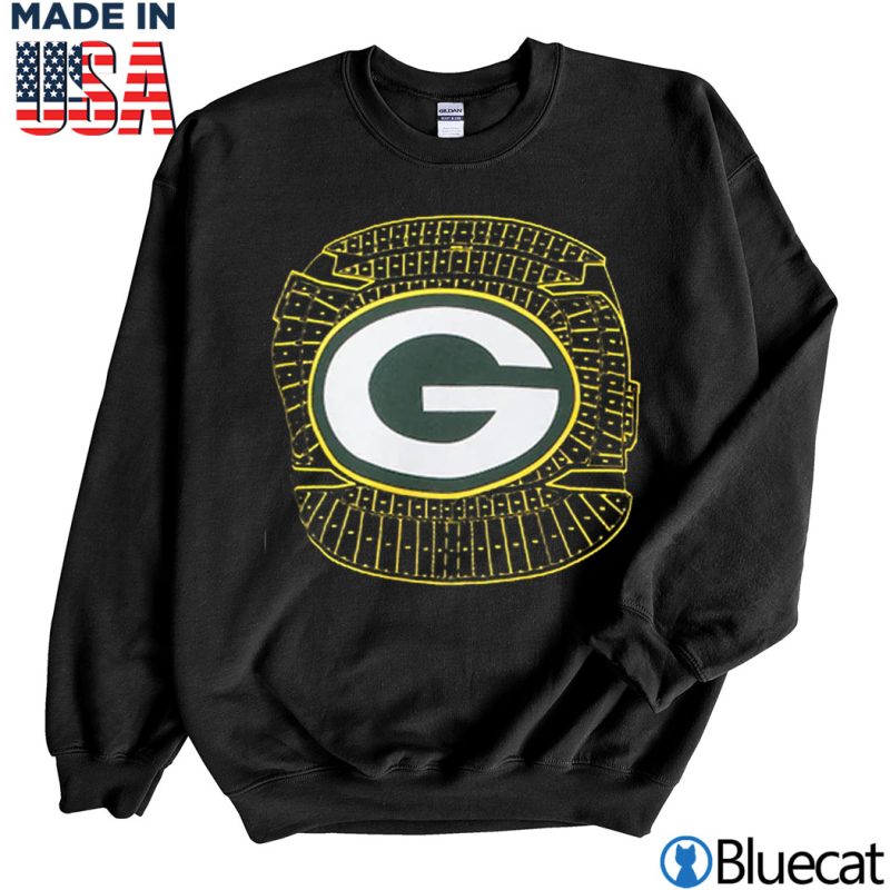 Black Sweatshirt Green Bay Packers New Era Stadium T Shirt