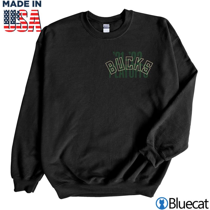Black Sweatshirt Milwaukee Bucks 2022 NBA Playoffs Dunk T Shirt
