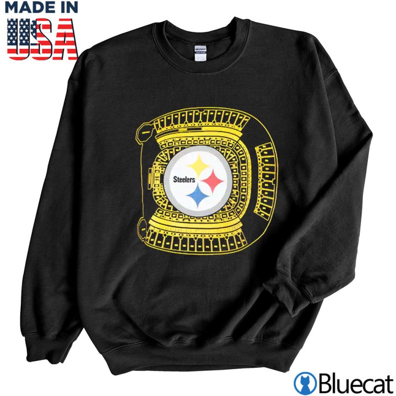 Black Sweatshirt Pittsburgh Steelers New Era Stadium T Shirt