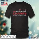 Black T shirt Carolina Hurricanes Fanatics Branded 2022 Metropolitan Division Champions T Shirt