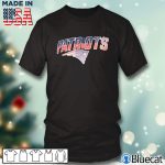 Black T shirt New England Patriots New Era Brushed T shirt