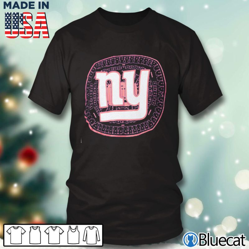 Black T shirt New York Giants New Era Stadium T Shirt