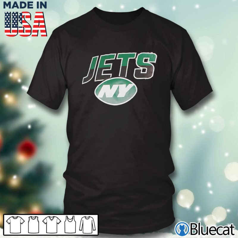 Black T shirt New York Jets New Era Brushed T shirt