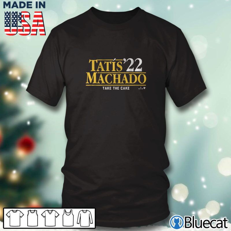 Black T shirt Tatis Machado 22 take the cake T shirt