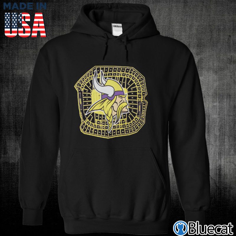 Black Unisex Hoodie Minnesota Vikings New Era Stadium T Shirt