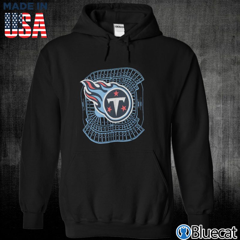 Black Unisex Hoodie Tennessee Titans New Era Stadium T Shirt