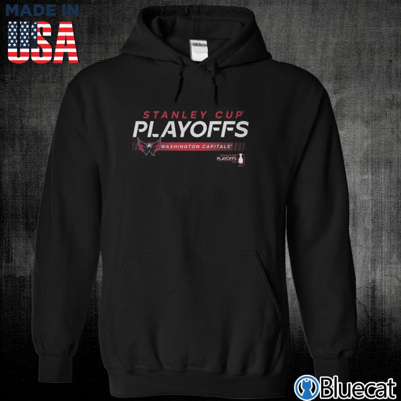 Black Unisex Hoodie Washington Capitals 2022 Stanley Cup Playoffs Playmaker T Shirt