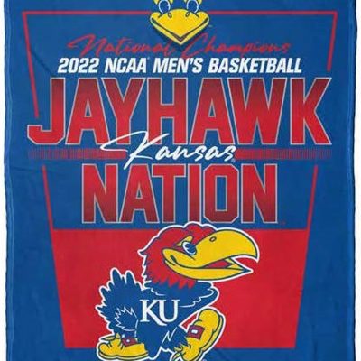 Kansas Jayhawks Champion 2022 NCAA Blankets
