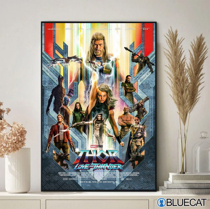 Marvel Thor Love And Thunder 4 Poster No Framed
