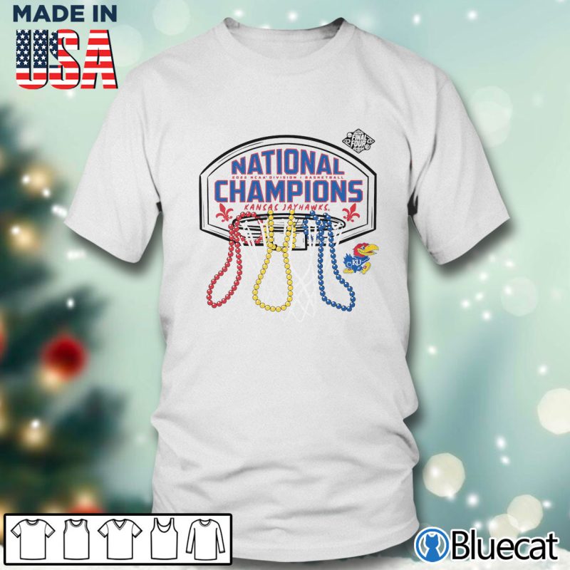 Men T shirt Kansas Jayhawks 2022 NCAA Mens Basketball National Champions Assist T Shirt