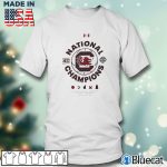 Men T shirt South Carolina Gamecocks Under Armour Womens 2022 NCAA National Champions Locker Room T Shirt