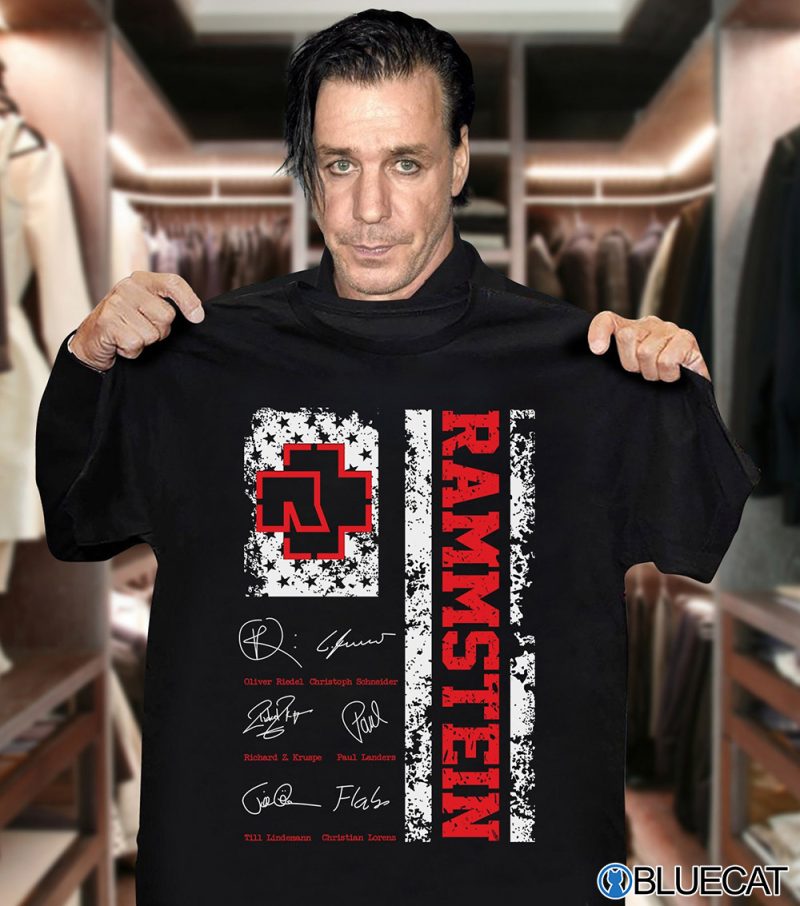 Rammstein Band Signatures T Shirt