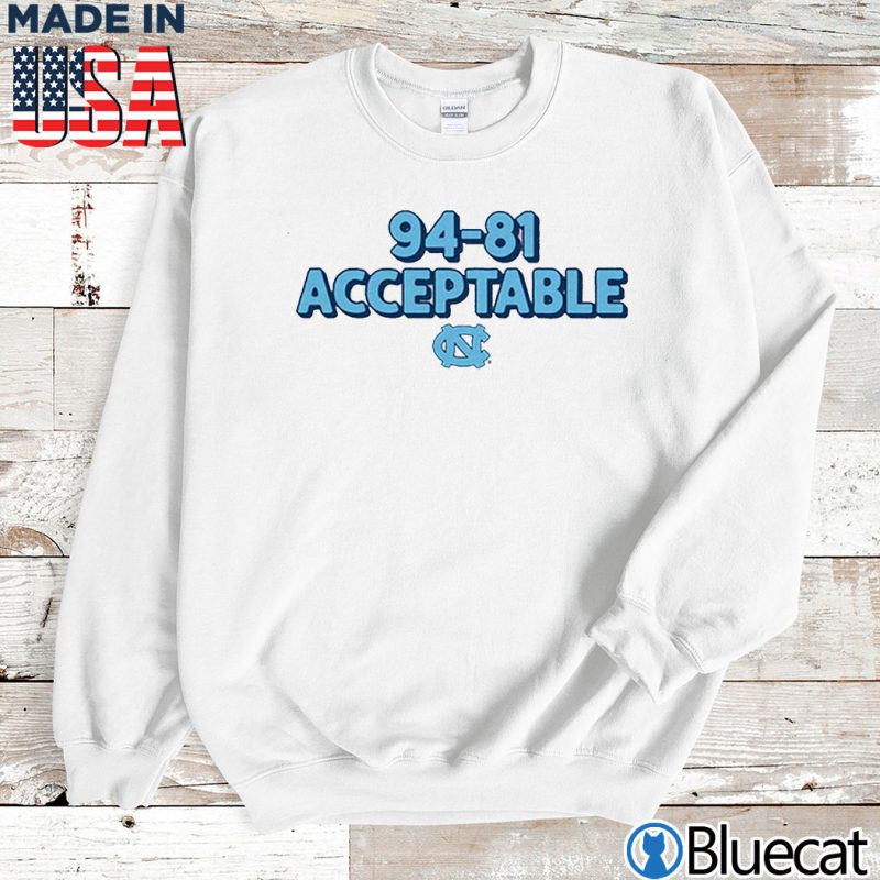 Sweatshirt North Carolina Basketball Acceptable 94 81 T shirt
