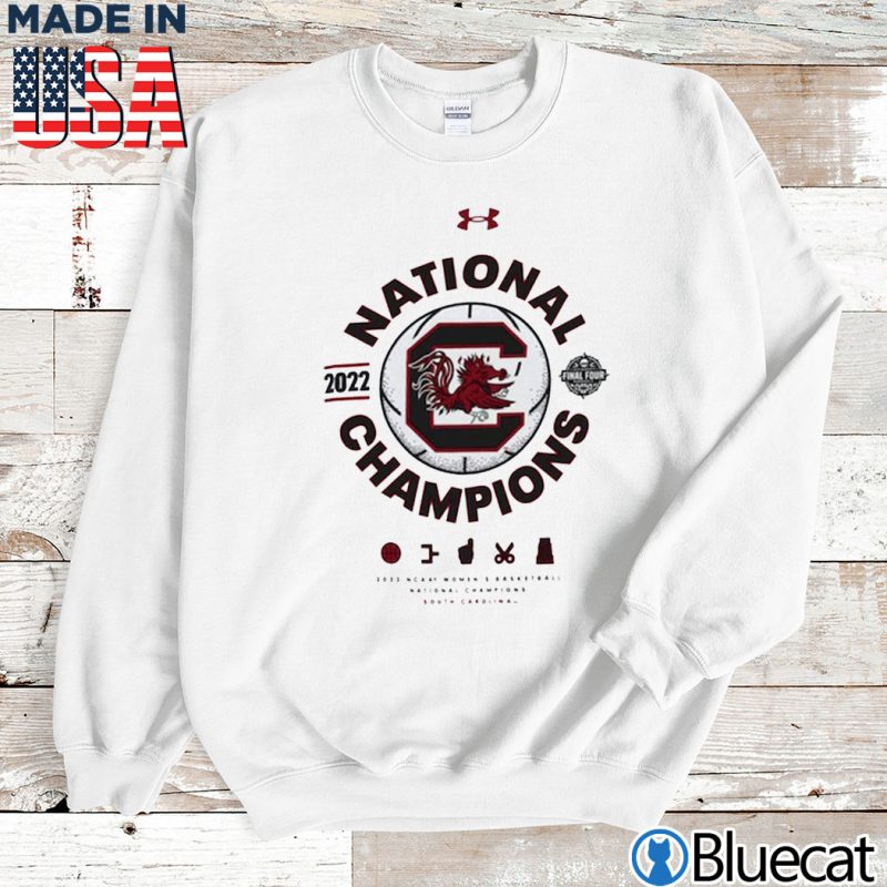 Sweatshirt South Carolina Gamecocks Under Armour Womens 2022 NCAA National Champions Locker Room T Shirt