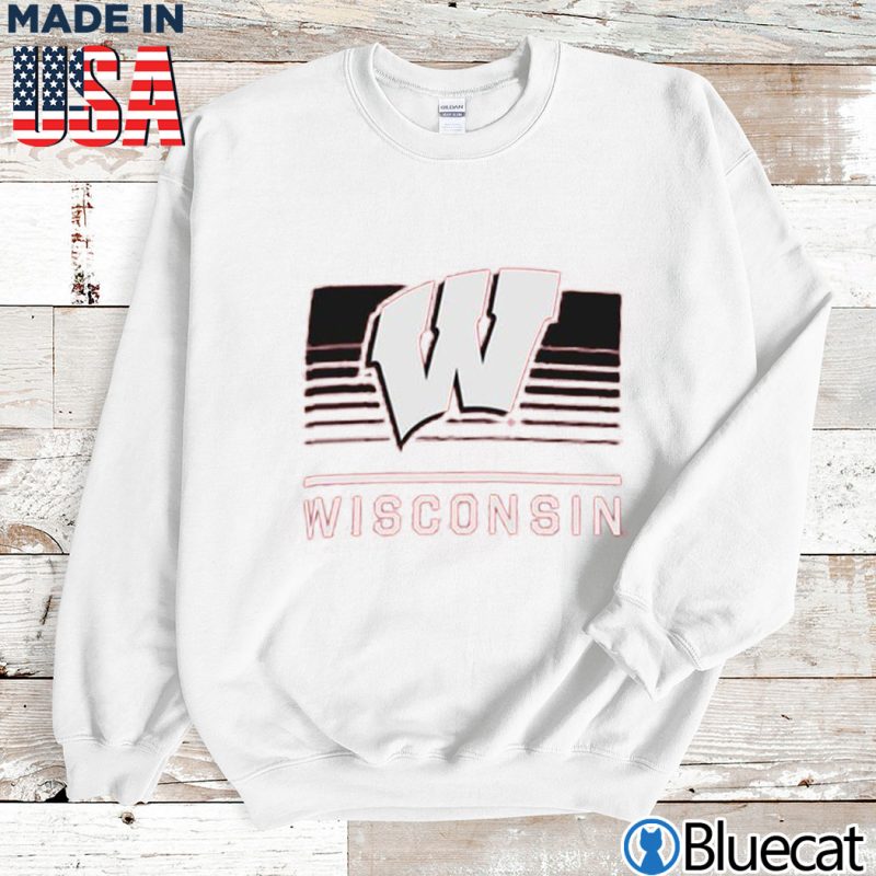 Sweatshirt Wisconsin Badgers Under Armour Youth Gradient Effect Tech Raglan T Shirt
