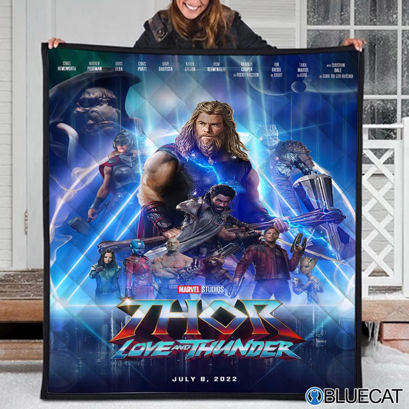 Thor 4 Love And Thunder Marvel New Movie 2022 Blanket