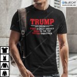 Trump 2024 Build A Great America Back To The Top Better Than Biden Shirt 2