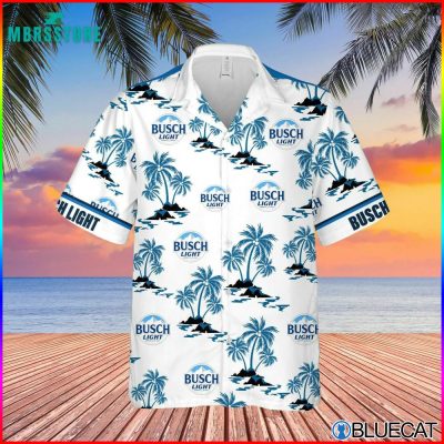 3D Litmus busch Light Bud Light Unisex Hawaiian Shirt 1