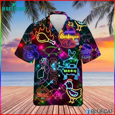 3D Real Men Smell Like Barbecue Unisex Hawaiian Shirt 1