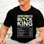 Juneteenth Black King Nutrition Facts Shirt