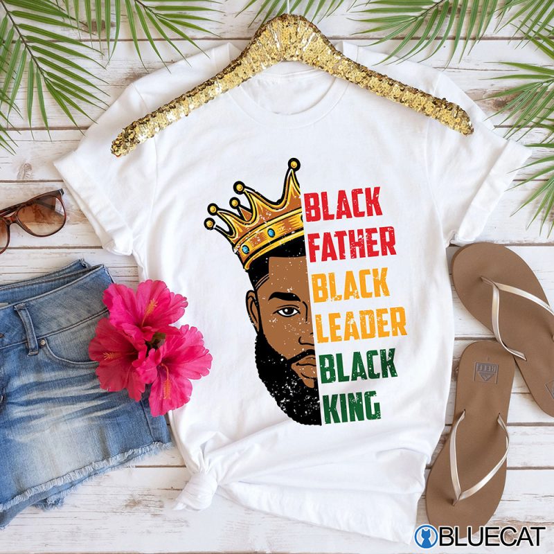 Mens Strong Black King African American Natural Afro T Shirt 1