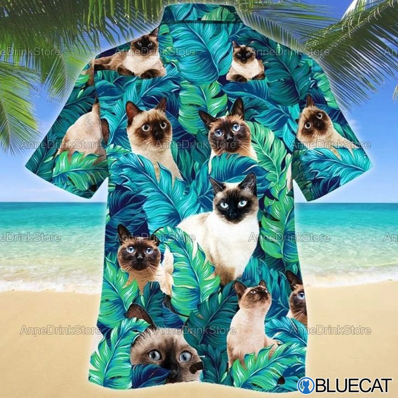 Siamese Cat Hawaiian Shirts Summer Shirts