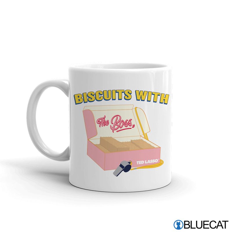 TED LASSO BISCUITS WITH THE BOSS WHITE MUG 2