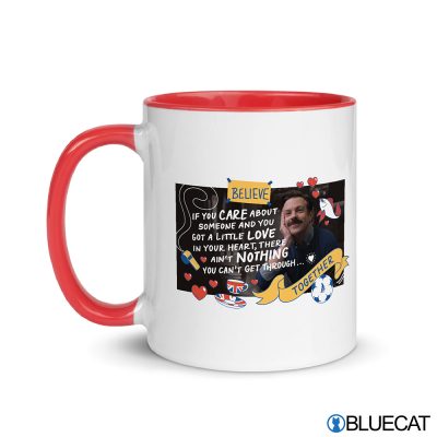 TED LASSO LOVE IN YOUR HEART TWO TONE MUG 1