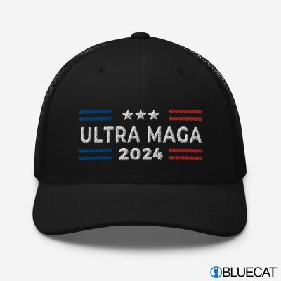 Ultra MAGA Trump 2024 Cap Embroidered Trucker Cap Donald Trump 2024 Hat 1
