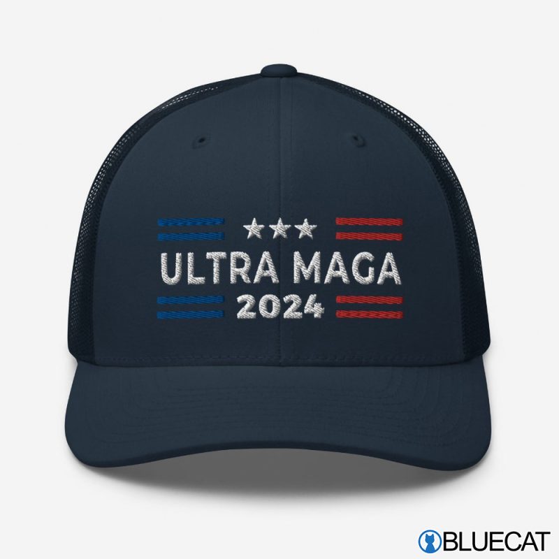 Ultra MAGA Trump 2024 Cap Embroidered Trucker Cap Donald Trump 2024 Hat 2