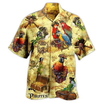 Parrots Amazing Pirate Parrots Limited Best Fathers Day Gifts Hawaiian Shirt Men