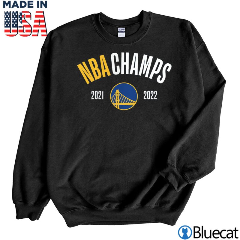 Black Sweatshirt Golden State Warriors Fanatics Branded 2022 NBA Finals Champions Final Buzzer Jersey Roster T Shirt