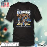 Black T shirt Golden State Warriors Fanatics Branded 2022 NBA Finals Champions Caricature T Shirt