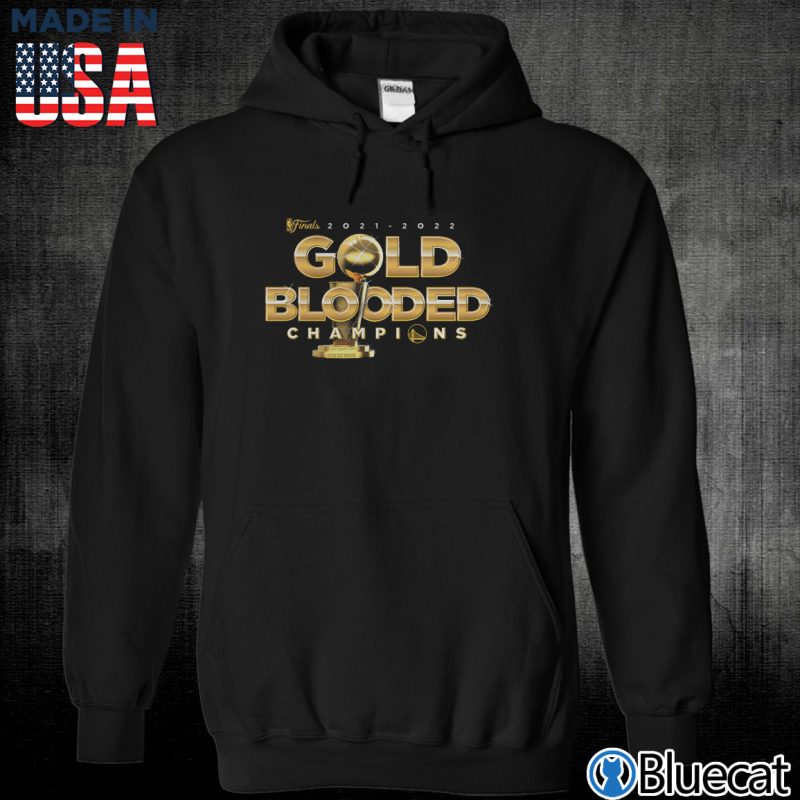 Black Unisex Hoodie Golden State Warriors Fanatics Branded 2022 NBA Finals Champions Gold Blooded T Shirt