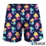 Colorful Mermaid Pattern Print MenS Shorts