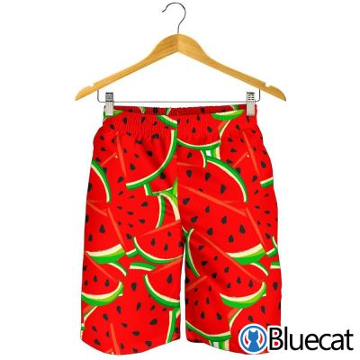 Cute Watermelon Pieces Pattern Print MenS Shorts