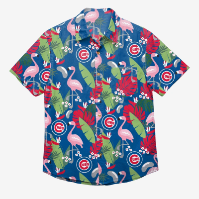 Flamingo Floral Chicago Cubs Hawaiian Shirt
