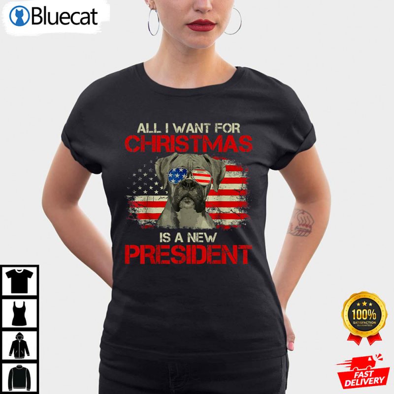 Funny Christmas Dog Anti Joe Biden Vintage American Flag Anti Biden Shirt 1 25.95
