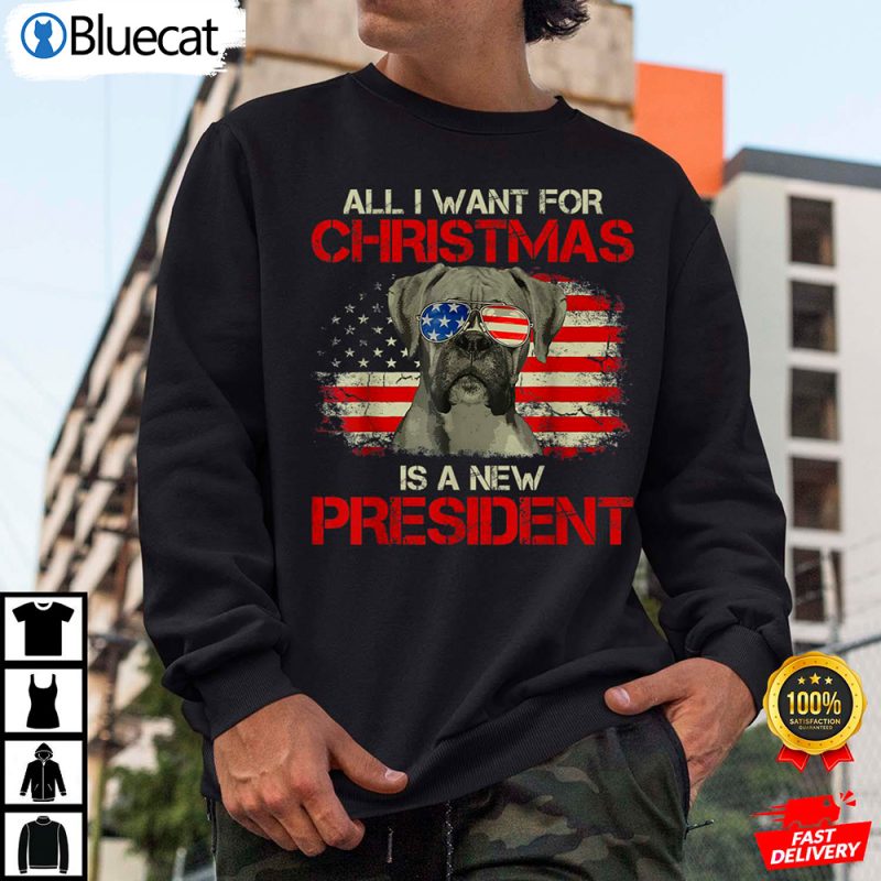 Funny Christmas Dog Anti Joe Biden Vintage American Flag Anti Biden Shirt 2 25.95