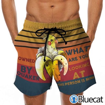 Funny Owned By Bird Quaker Beach Shorts