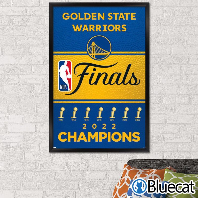Golden State Warriors 2022 NBA Finals Champions Poster Canvas