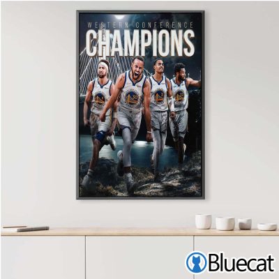 Golden State Warriors 2022 Western Conference Champions Canvas Poster
