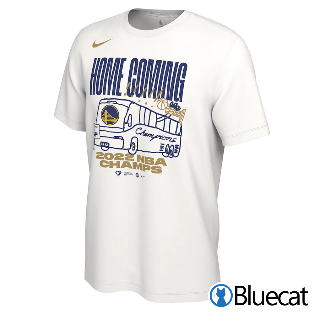Golden State Warriors Nike 2022 NBA Finals Champions Celebration Parade T- Shirt - Bluecat