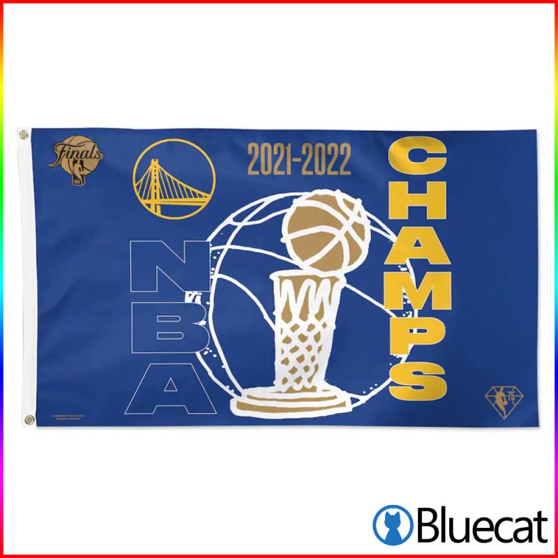 Golden State Warriors WinCraft 2022 NBA Finals Champions Flag 1