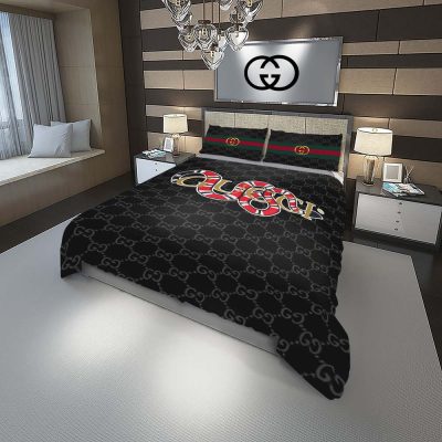 Gucci Snake Luxury Duvet Cover and Pillow Case Bedding Set