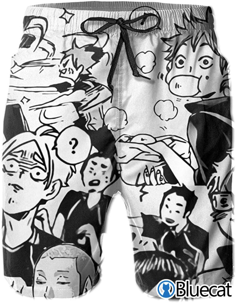 Haikyuu Swim Trunks Anime Printed Quick Dry Sku 68 Shorts