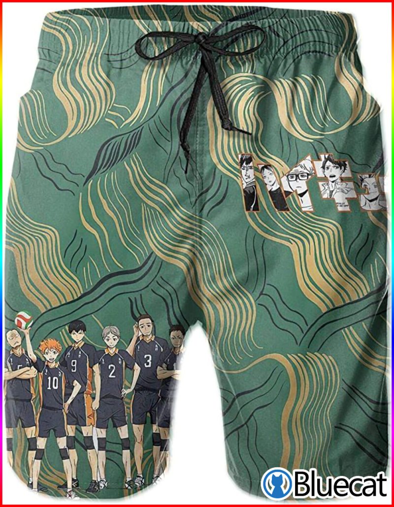 Haikyuu Swim Trunks Anime Printed Quick Dry Sku 79 Shorts 1