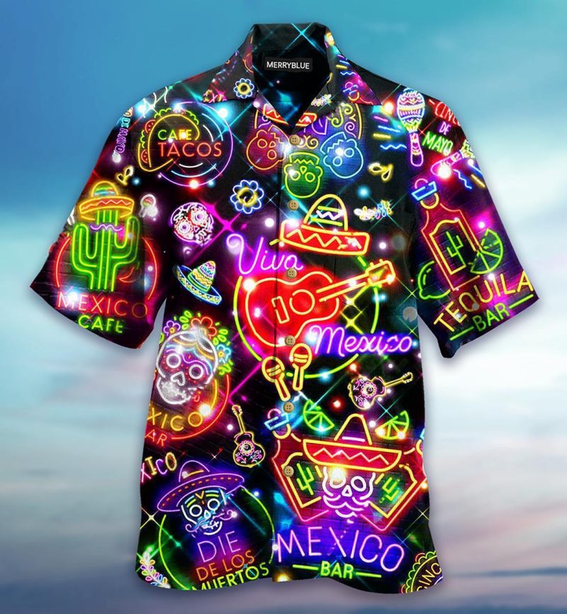 Mexico Neon Color Style Limited Best Fathers Day Gifts Hawaiian Shirt Men 1 51692901